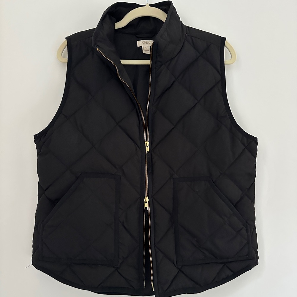 J. Crew Midnight Quilted Vest